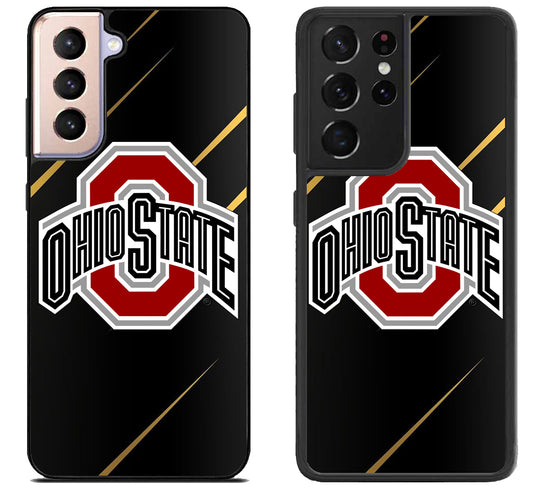 Ohio State Buckeyes Black Samsung Galaxy S21 | S21 FE | S21+ | S21 Ultra Case