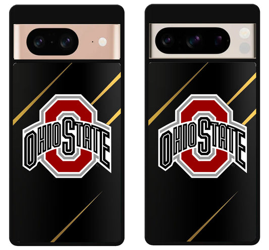 Ohio State Buckeyes Black Metallic Google Pixel 8 | 8 Pro Case