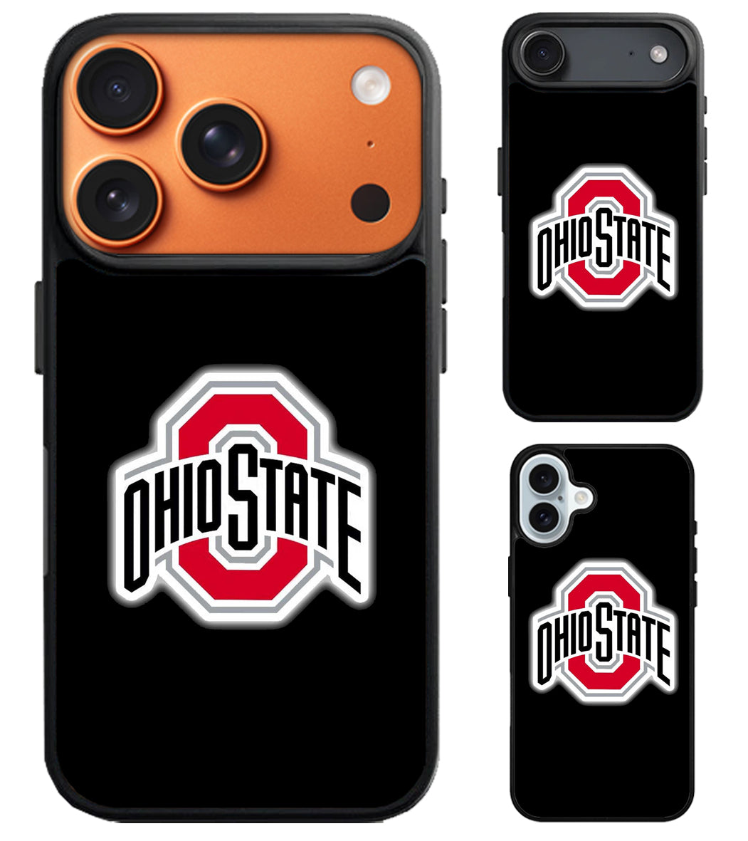 Ohio State Buckeyes Black iPhone Air | iPhone 17 | 17 Pro | 17 Pro Max Case