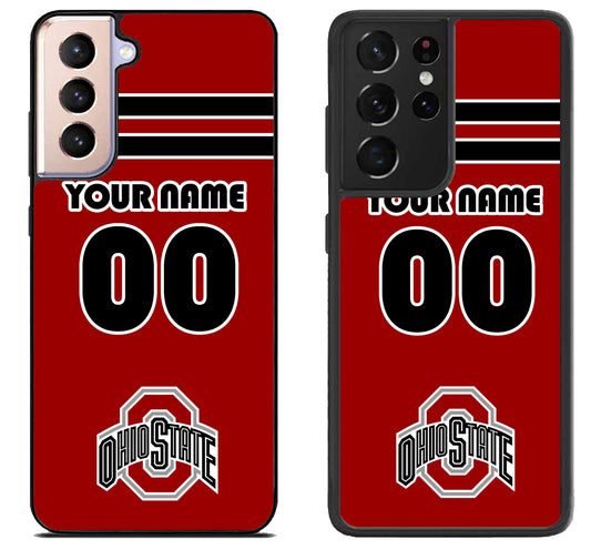 Custom Personalized Ohio State Buckeyes Samsung Galaxy S21 | S21 FE | S21+ | S21 Ultra Case