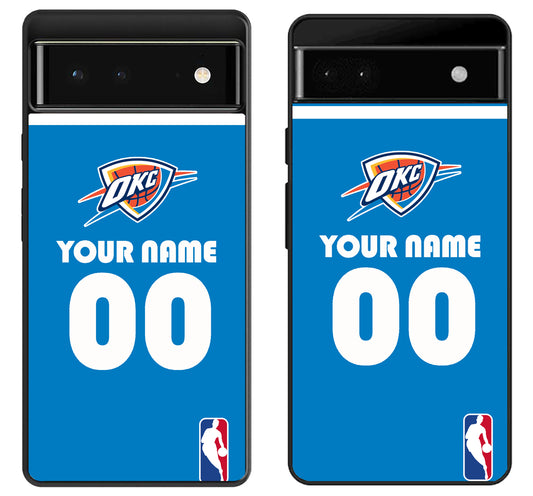 Custom Personalized Oklahoma City Thunder NBA Google Pixel 6 | 6A | 6 Pro Case