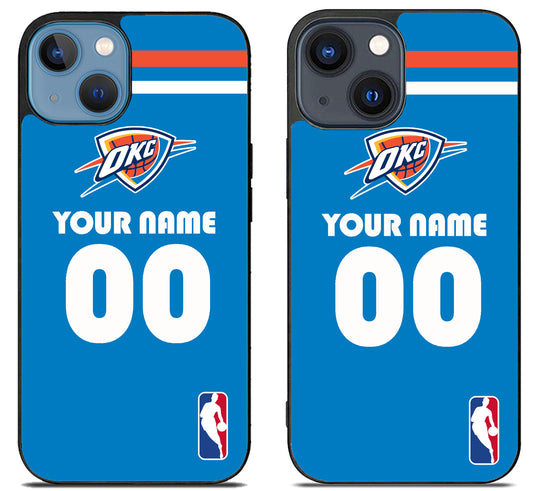 Custom Personalized Oklahoma City Thunder NBA iPhone 15 | iPhone 15 Plus Case