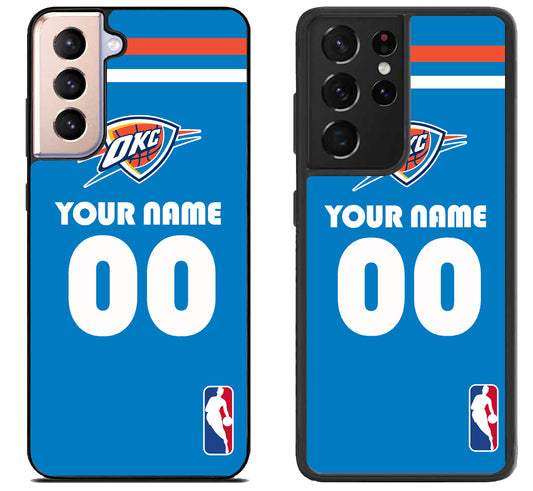 Custom Personalized Oklahoma City Thunder NBA Samsung Galaxy S21 | S21 FE | S21+ | S21 Ultra Case