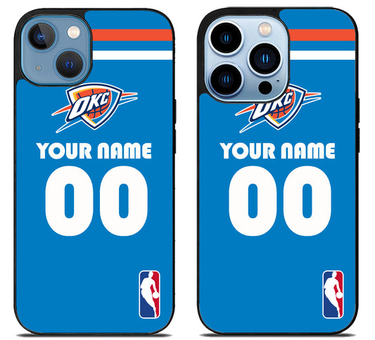 Custom Personalized Oklahoma City Thunder NBA iPhone 13 | 13 Mini | 13 Pro | 13 Pro Max Case