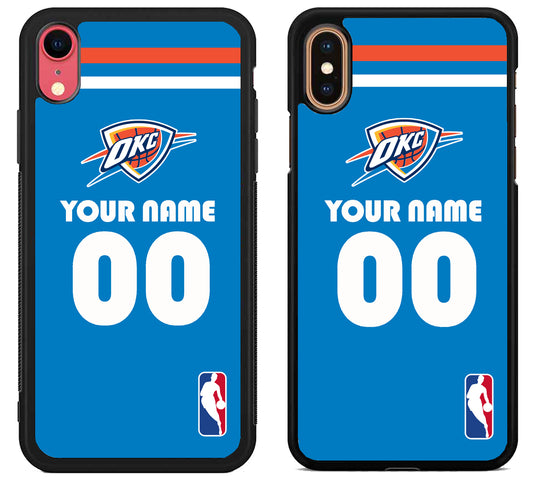 Custom Personalized Oklahoma City Thunder NBA iPhone X | Xs | Xr | Xs Max Case