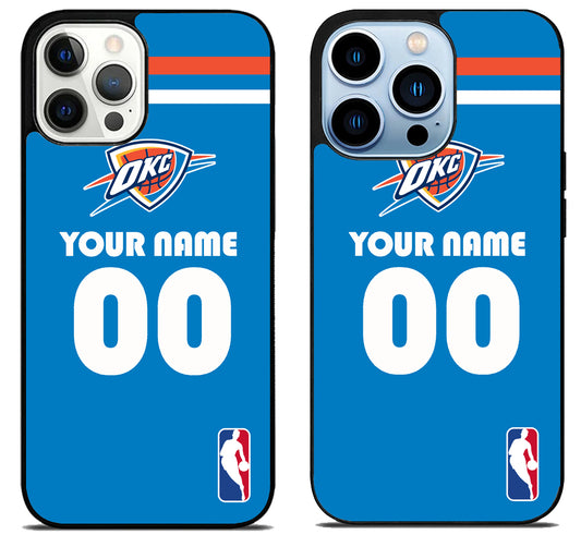 Custom Personalized Oklahoma City Thunder NBA iPhone 15 Pro | iPhone 15 Pro Max Case
