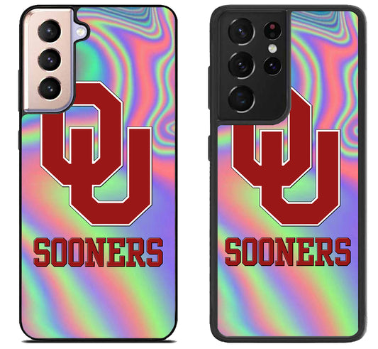 Oklahoma Sooners Holographic Samsung Galaxy S21 | S21 FE | S21+ | S21 Ultra Case