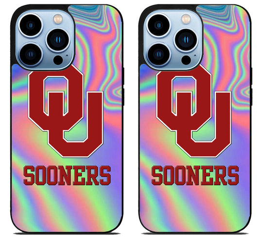 Oklahoma Sooners Holographic iPhone 15 Pro | iPhone 15 Pro Max Case