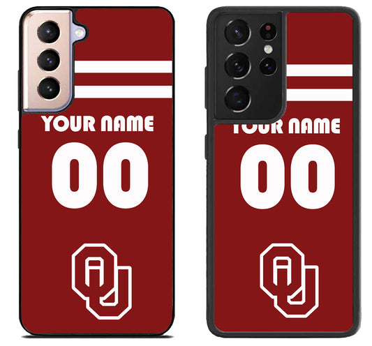 Custom Personalized Oklahoma Sooners Samsung Galaxy S21 | S21 FE | S21+ | S21 Ultra Case