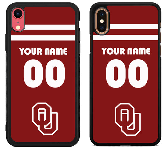 Custom Personalized Oklahoma Sooners iPhone X | Xs | Xr | Xs Max Case