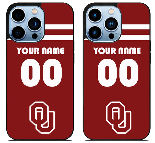 Custom Personalized Oklahoma Sooners iPhone 15 Pro | iPhone 15 Pro Max Case