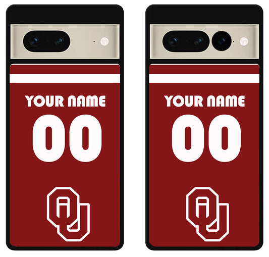 Custom Personalized Oklahoma Sooners Google Pixel 7 | 7 Pro Case