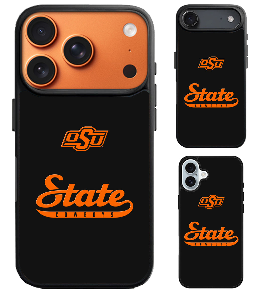 Oklahoma State Cowboys Black iPhone Air | iPhone 17 | 17 Pro | 17 Pro Max Case