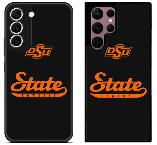 Oklahoma State Cowboys Black Samsung Galaxy S22 | S22+ | S22 Ultra Case