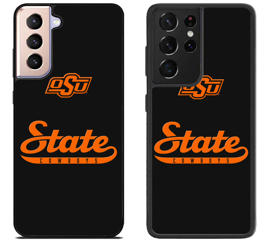 Oklahoma State Cowboys Black Samsung Galaxy S21 | S21 FE | S21+ | S21 Ultra Case