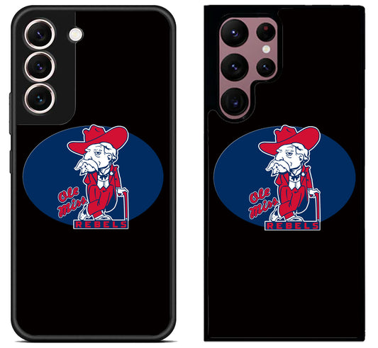 Ole Miss Rebels Black Samsung Galaxy S22 | S22+ | S22 Ultra Case