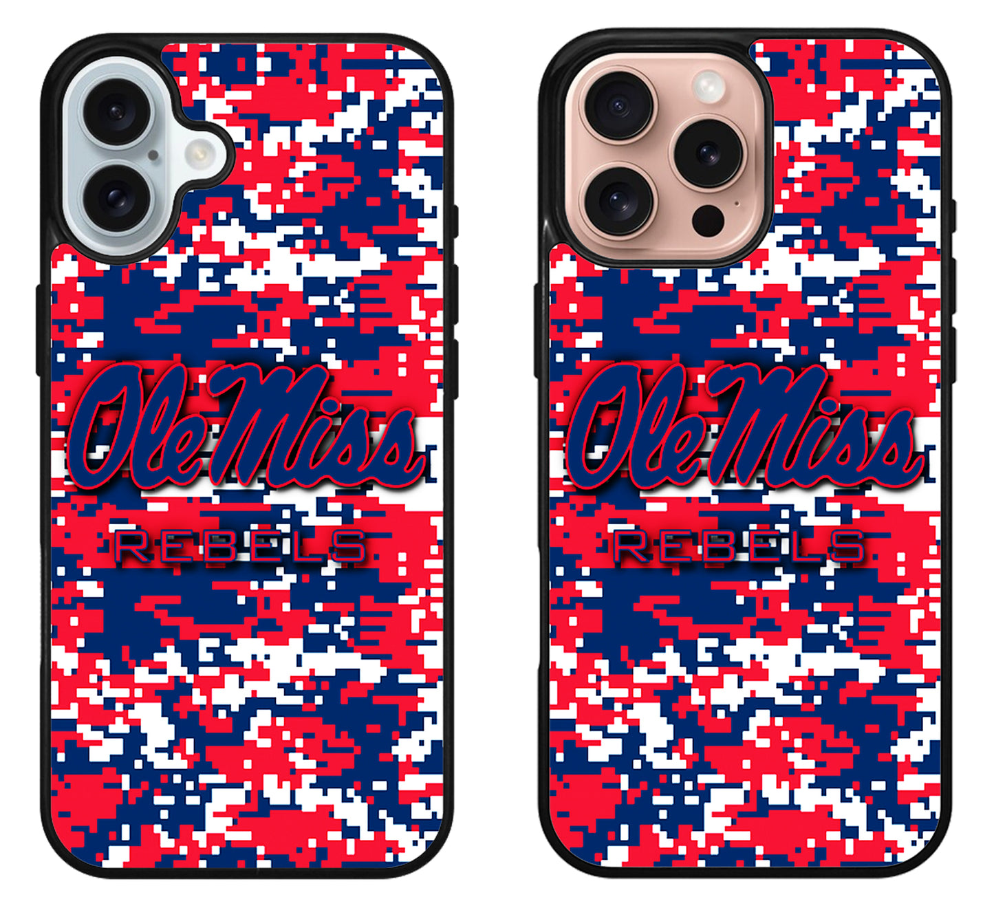 Ole Miss Rebels Colorfull iPhone 16 | 16 Plus | 16 Pro | 16 Pro Max Case