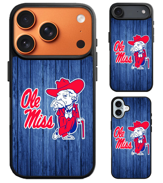 Ole Miss Rebels Custom iPhone Air | iPhone 17 | 17 Pro | 17 Pro Max Case