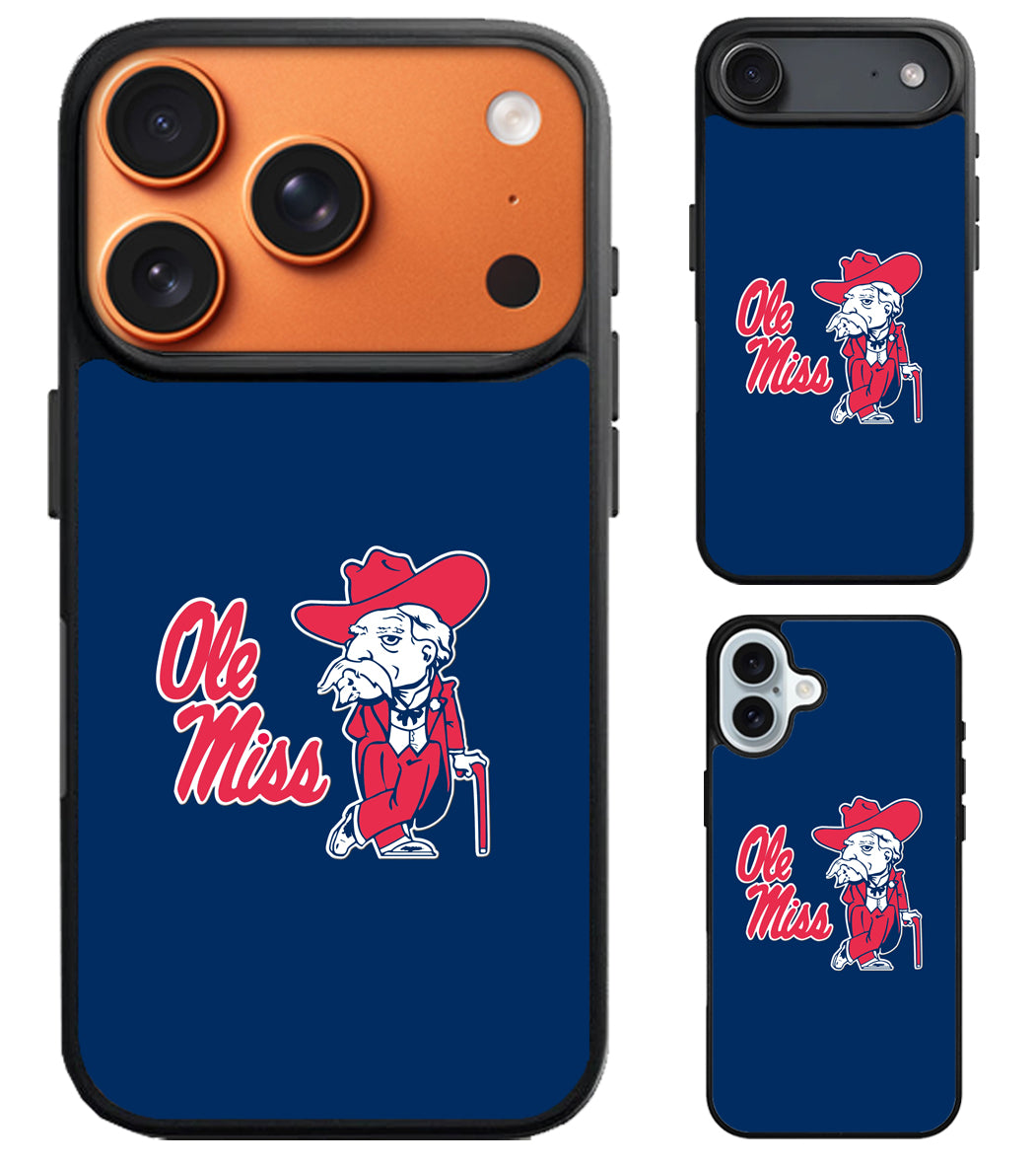 Ole Miss Rebels Logo iPhone Air | iPhone 17 | 17 Pro | 17 Pro Max Case
