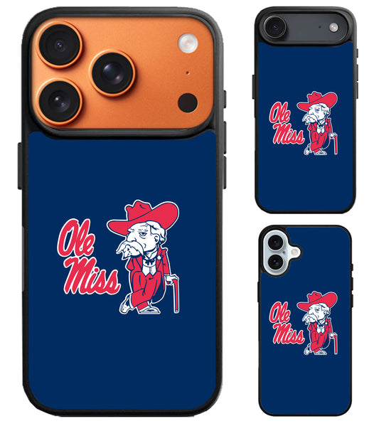 Ole Miss Rebels Logo iPhone Air | iPhone 17 | 17 Pro | 17 Pro Max Case