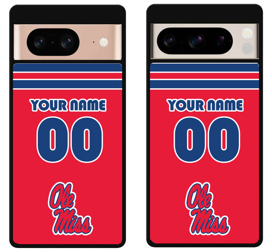Custom Personalized Ole Miss Rebels Google Pixel 8 | 8 Pro Case