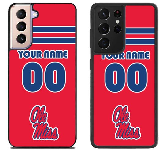 Custom Personalized Ole Miss Rebels Samsung Galaxy S21 | S21 FE | S21+ | S21 Ultra Case