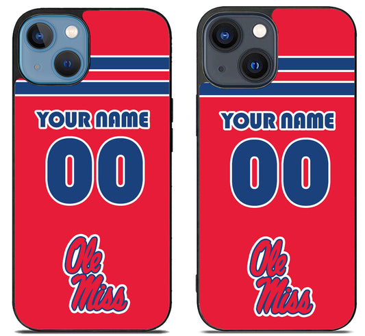 Custom Personalized Ole Miss Rebels iPhone 15 | iPhone 15 Plus Case