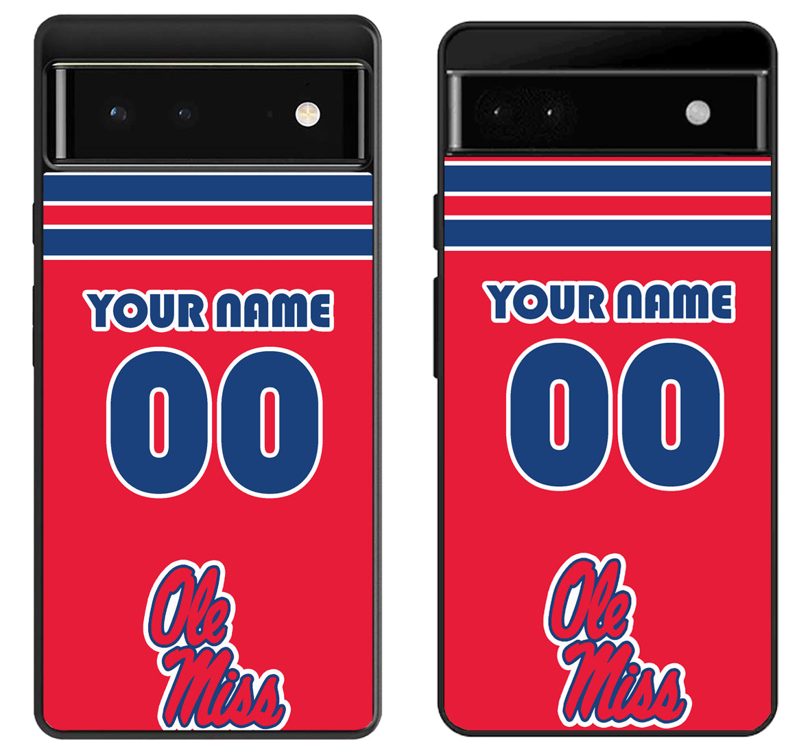 Custom Personalized Ole Miss Rebels Google Pixel 6 | 6A | 6 Pro Case