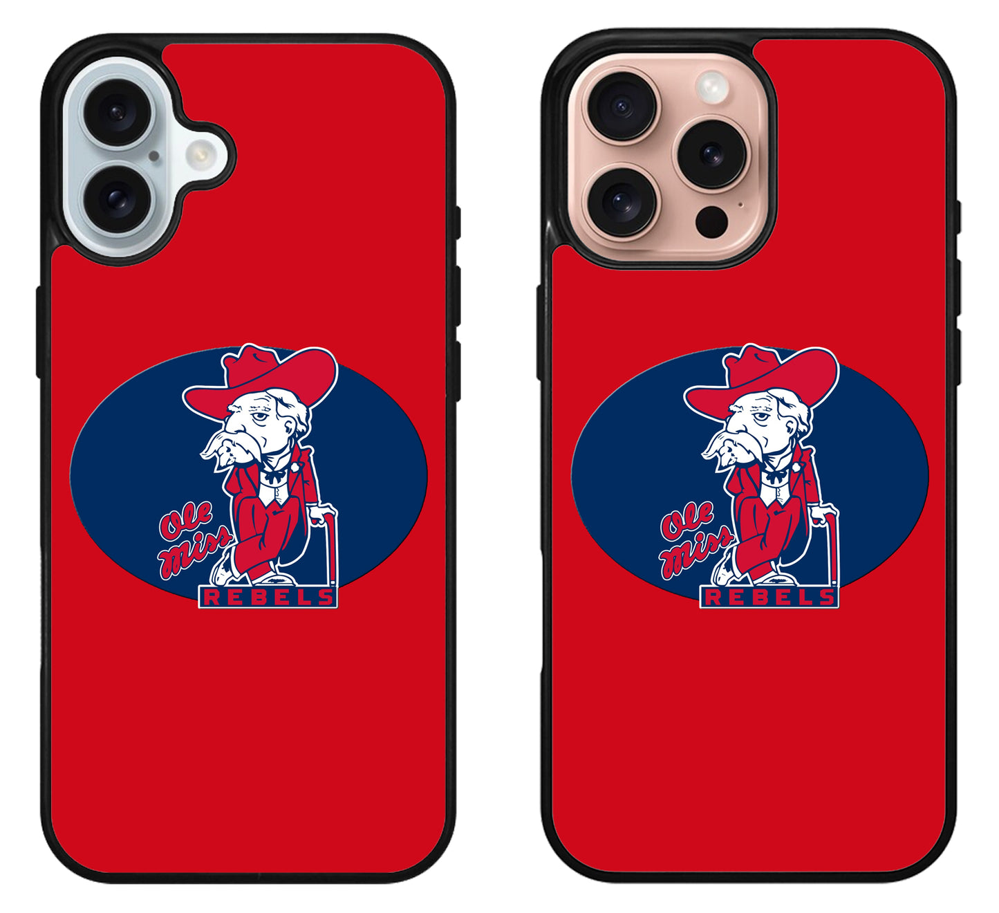 Ole Miss Rebels Red iPhone 16 | 16 Plus | 16 Pro | 16 Pro Max Case