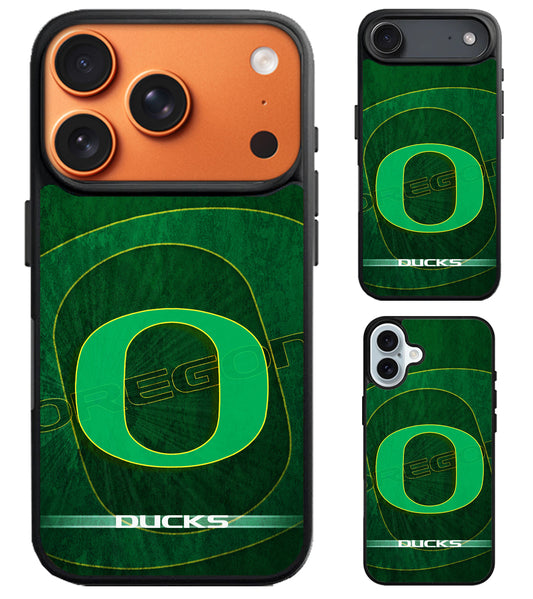 Oregon Ducks Background iPhone Air | iPhone 17 | 17 Pro | 17 Pro Max Case