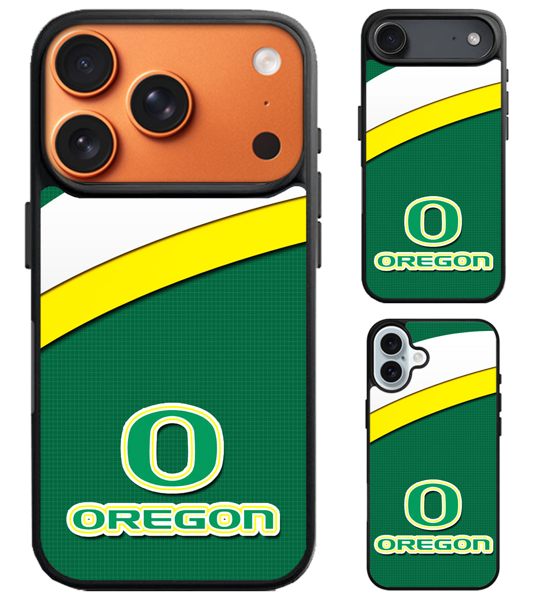 Oregon Ducks Stripe iPhone Air | iPhone 17 | 17 Pro | 17 Pro Max Case