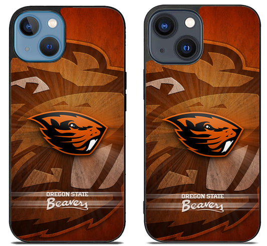 Oregon State Beavers Background iPhone 15 | iPhone 15 Plus Case