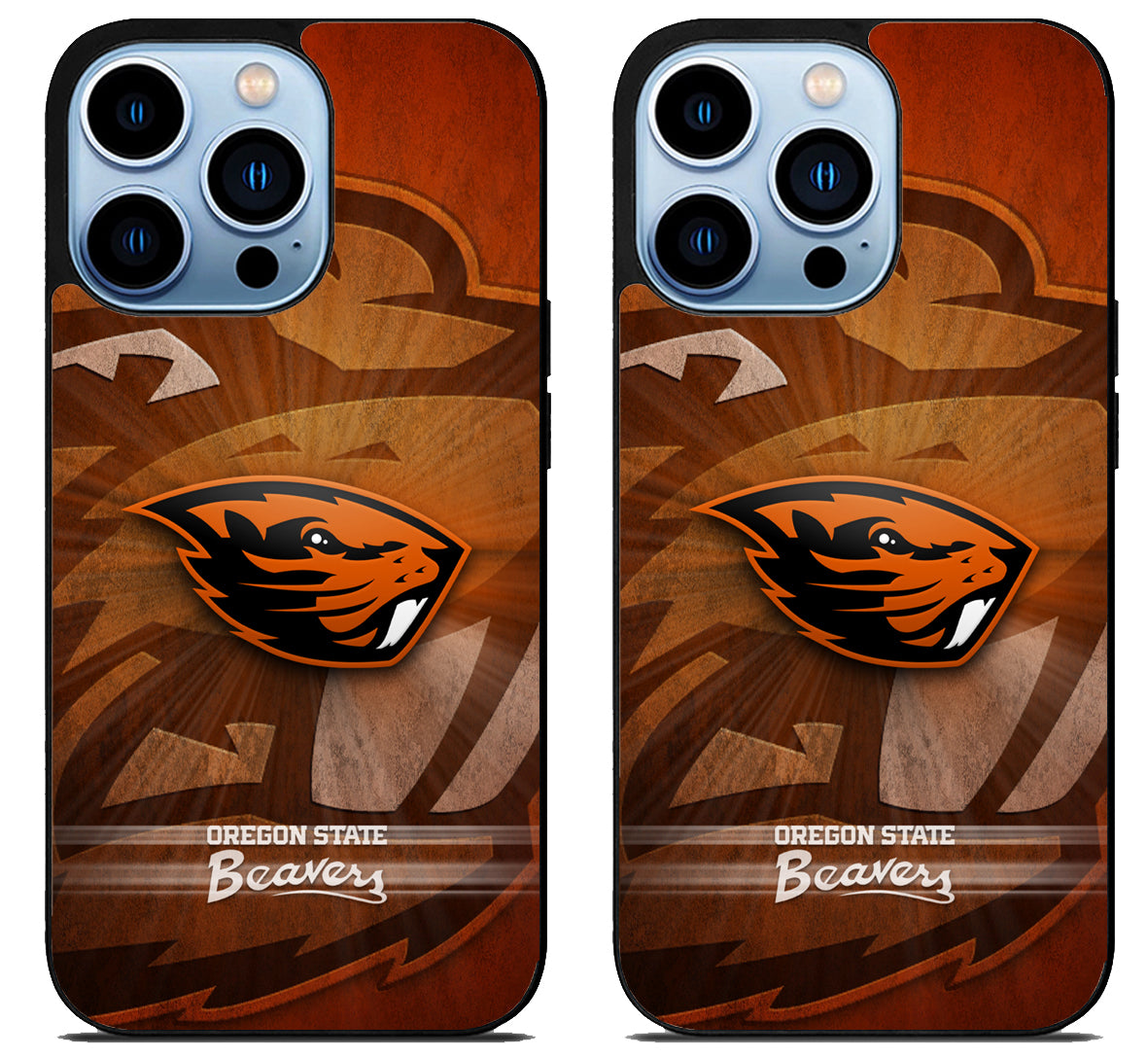 Oregon State Beavers Background iPhone 15 Pro | iPhone 15 Pro Max Case