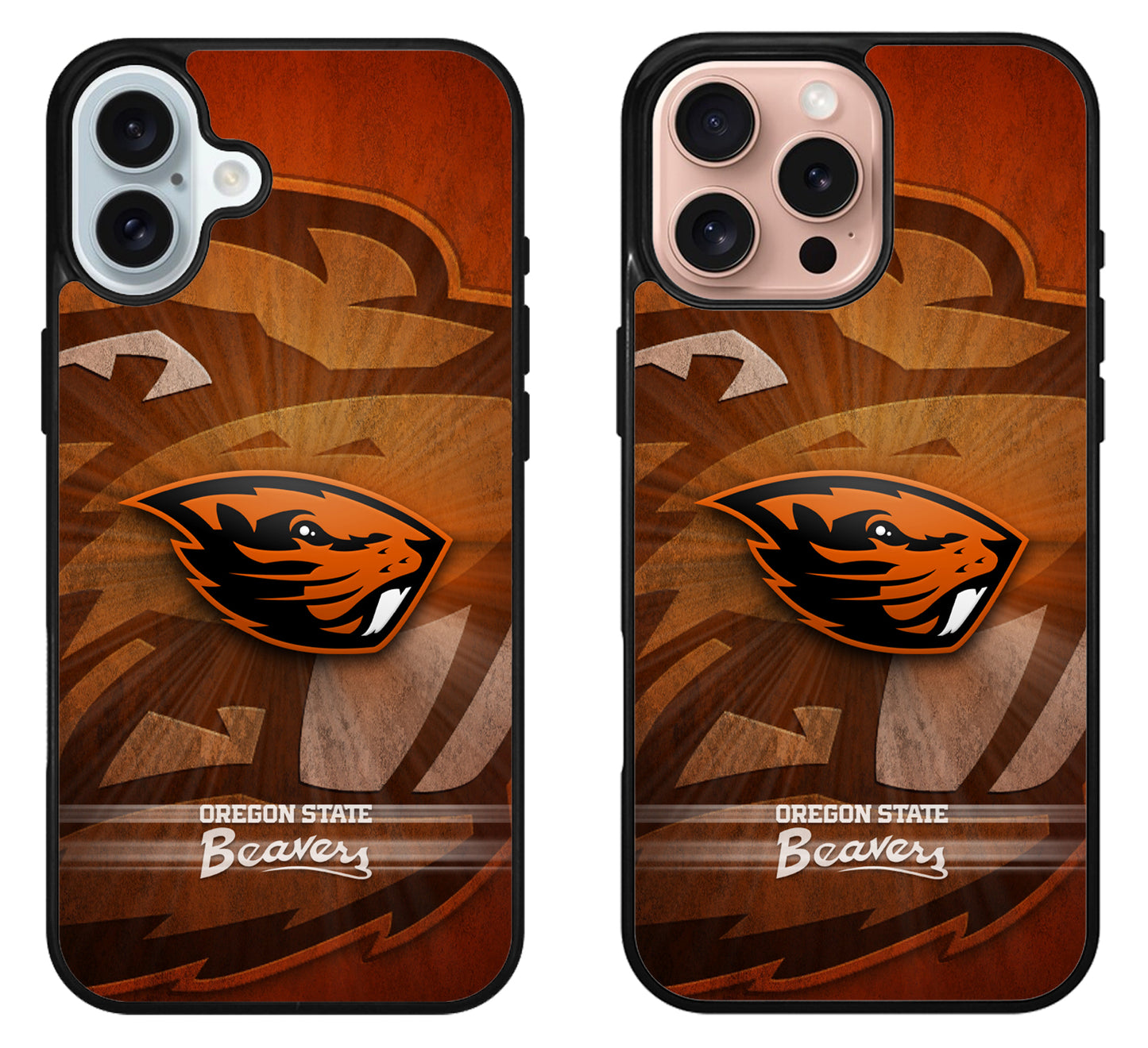 Oregon State Beavers Background iPhone 16 | 16 Plus | 16 Pro | 16 Pro Max Case
