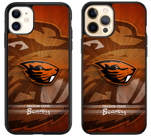 Oregon State Beavers Background iPhone 12 | 12 Mini | 12 Pro | 12 Pro Max Case