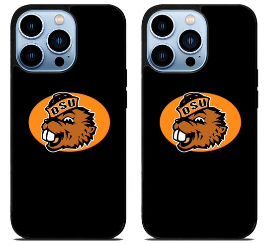 Oregon State Beavers Black iPhone 15 Pro | iPhone 15 Pro Max Case