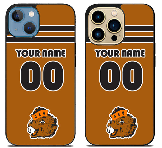 Custom Personalized Oregon State Beavers iPhone 14 | 14 Plus | 14 Pro | 14 Pro Max Case