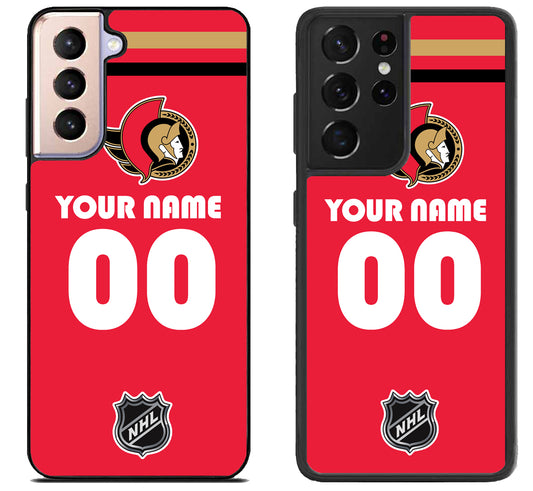 Custom Personalized Ottawa Senators NHL Samsung Galaxy S21 | S21 FE | S21+ | S21 Ultra Case