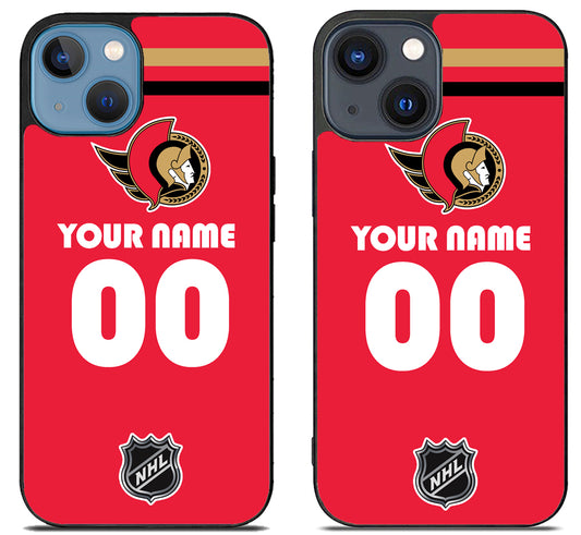 Custom Personalized Ottawa Senators NHL iPhone 15 | iPhone 15 Plus Case