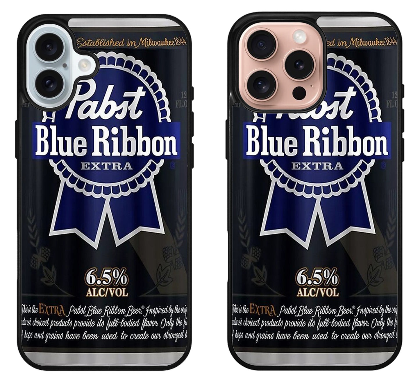 Pabst Blue Ribbon Black iPhone 16 | 16 Plus | 16 Pro | 16 Pro Max Case