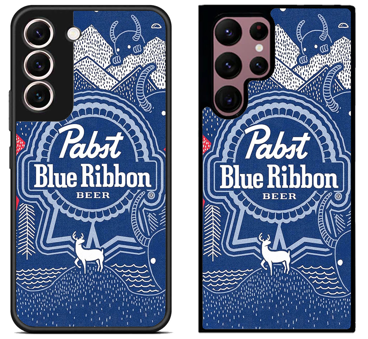 Pabst Blue Ribbon Wallpaper Samsung Galaxy S22 | S22+ | S22 Ultra Case