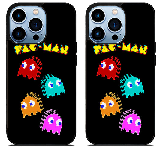 Pac Man Ghost Black iPhone 15 Pro | iPhone 15 Pro Max Case