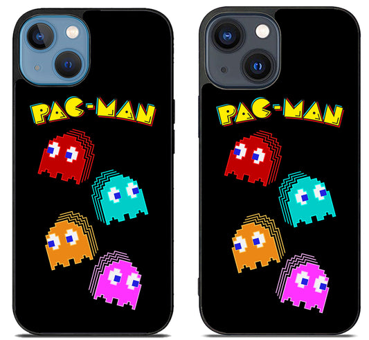 Pac Man Ghost Black iPhone 15 | iPhone 15 Plus Case