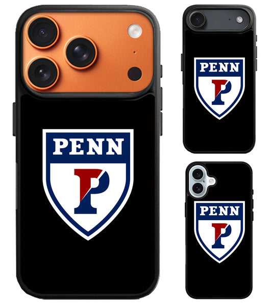 Penn Quakers Black iPhone Air | iPhone 17 | 17 Pro | 17 Pro Max Case