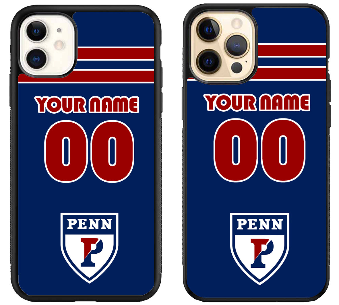 Custom Personalized Penn Quakers iPhone 12 | 12 Mini | 12 Pro | 12 Pro Max Case