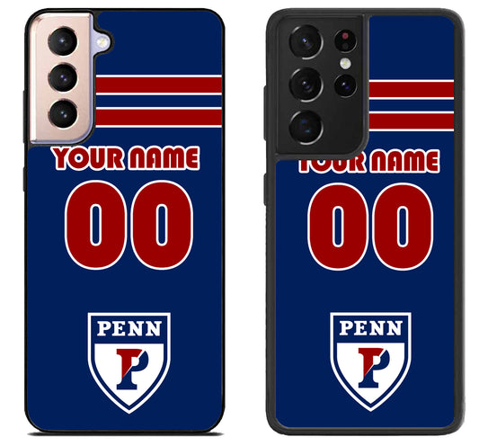Custom Personalized Penn Quakers Samsung Galaxy S21 | S21 FE | S21+ | S21 Ultra Case