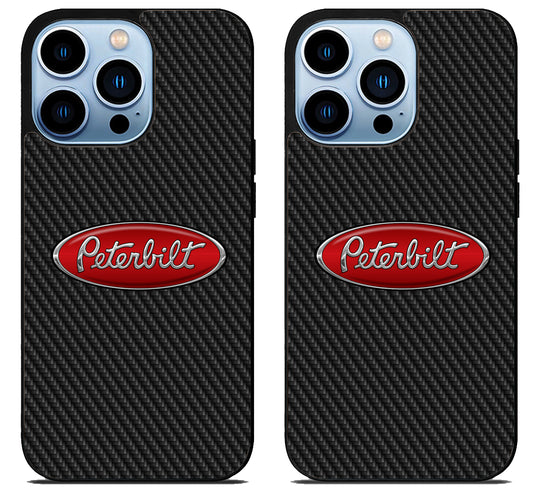 Peterbilt Logo Carbon iPhone 15 Pro | iPhone 15 Pro Max Case