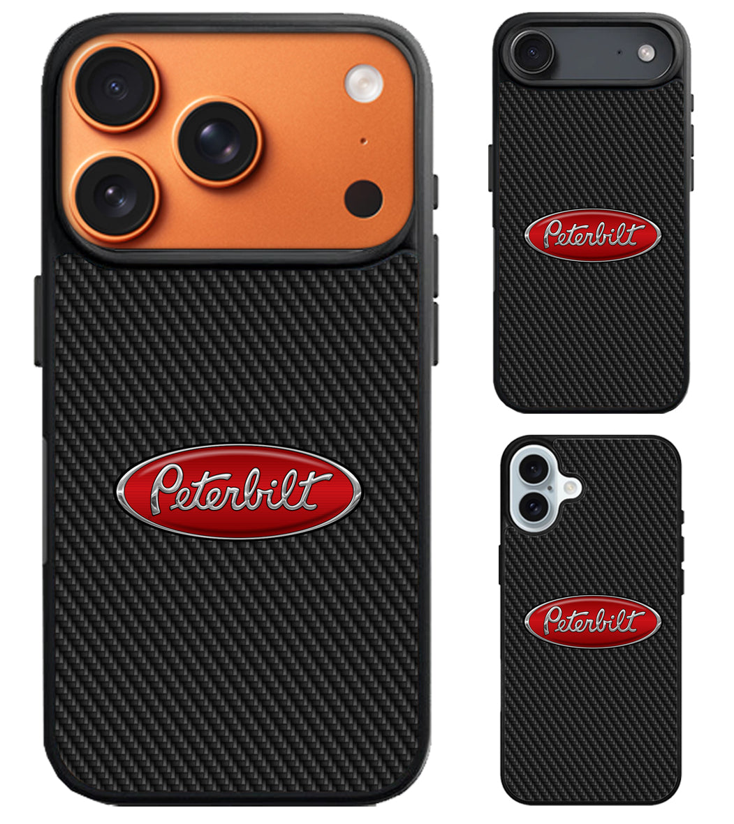Peterbilt Logo Carbon iPhone Air | iPhone 17 | 17 Pro | 17 Pro Max Case
