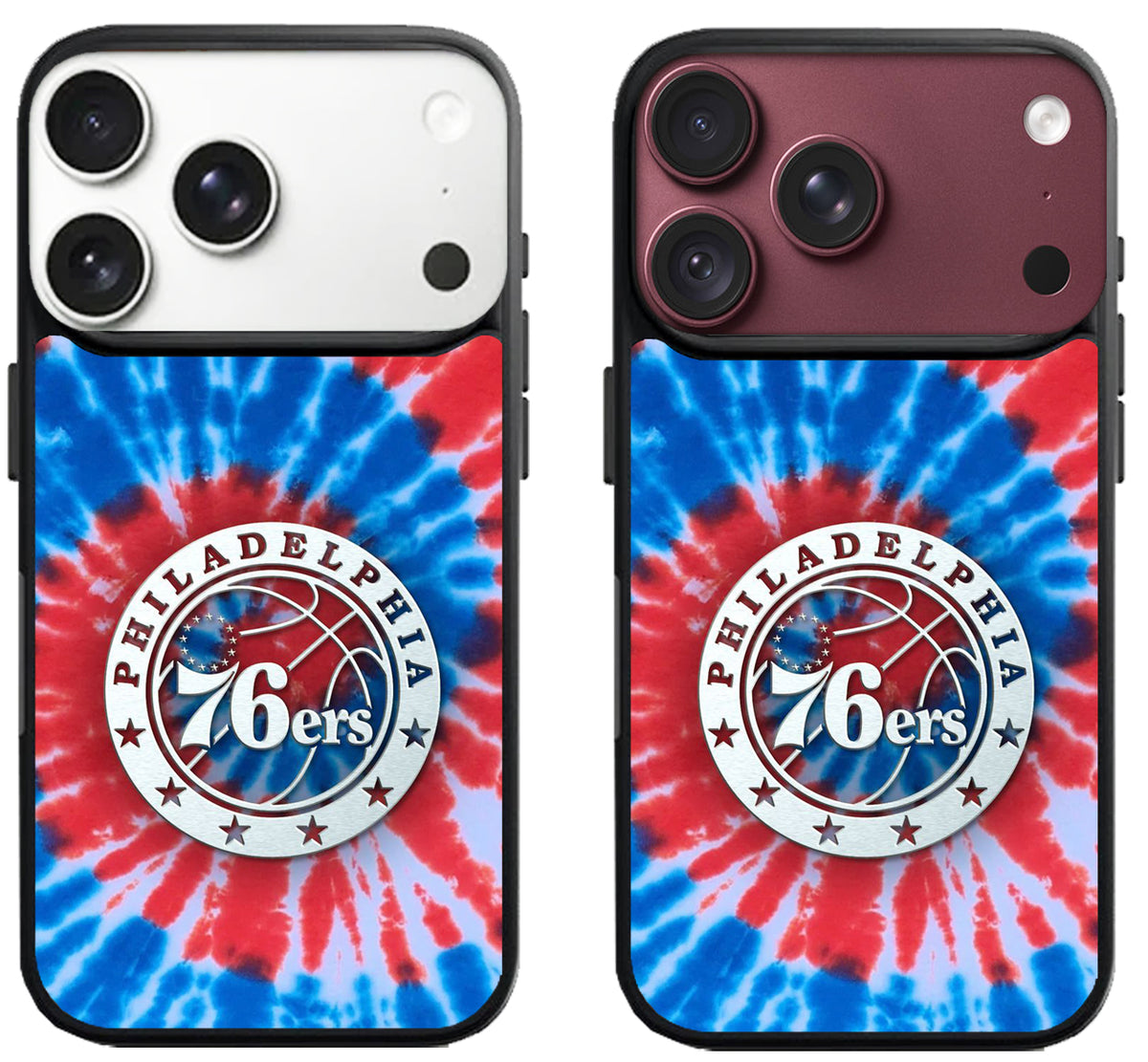 Philadelphia 76ers Logo Tye Die iPhone 18 Pro | 18 Pro Max Case