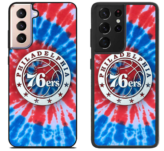 Philadelphia 76ers Logo Tye Die Samsung Galaxy S21 | S21 FE | S21+ | S21 Ultra Case